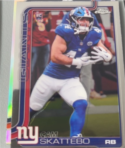 2025 Topps Chrome #331 Cam Skattebo — front