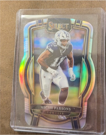 2021 Panini Select #85 Micah Parsons Rookie Concourse Silver Prizm Dallas Cowboys — front