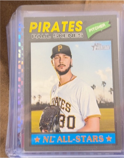 2026 Topps Heritage #33 Paul Skenes — front