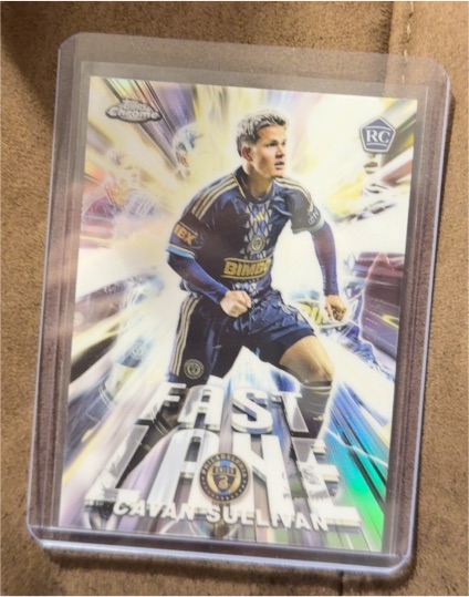 2025 Topps Chrome MLS #FL-1 Cavan Sullivan Fast Lane — front