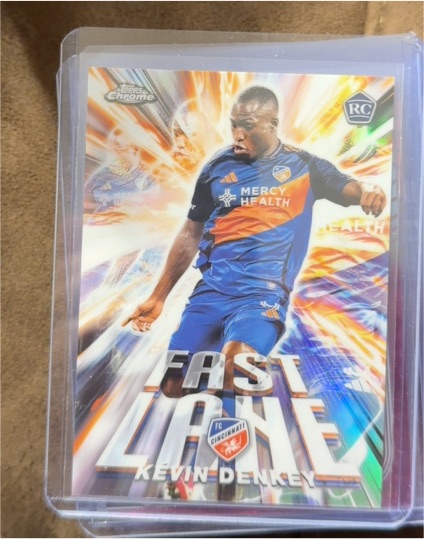 2025 Topps Chrome MLS #FL-2 Kevin Denkey Fast Lane — front
