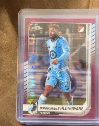 2025 Topps Chrome MLS #58 Bongokuhle Hlongwane — front