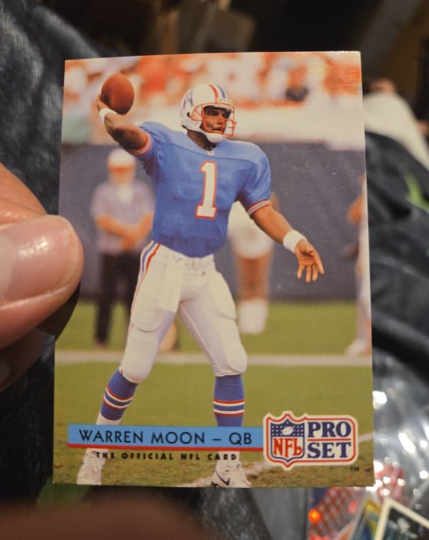 1992 Pro Set #186 Warren Moon — front
