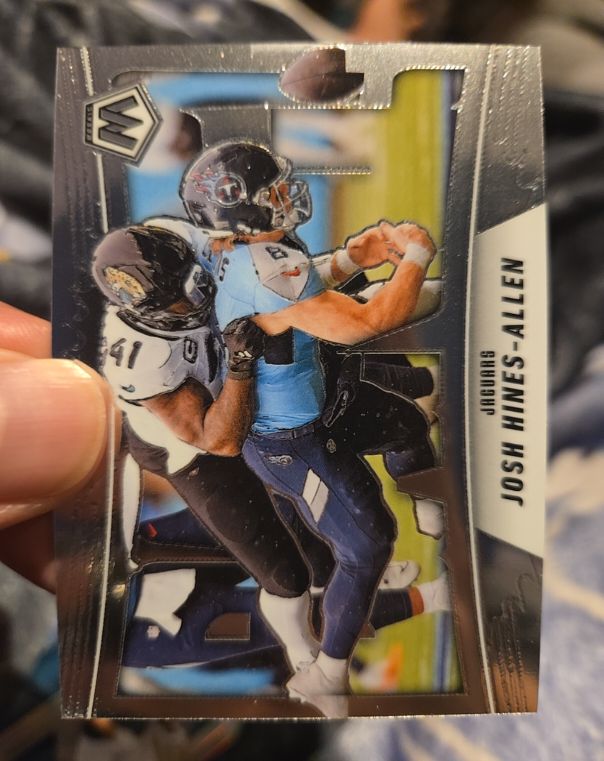 2025 Panini Mosaic #15 Josh Hines-Allen Bang! — front