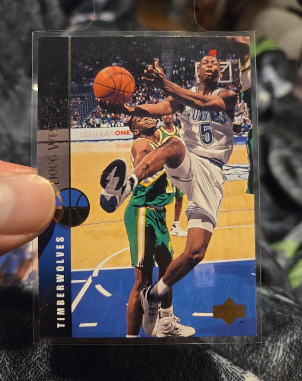 1994-95 Upper Deck #34 Doug West Minnesota Timberwolves — front