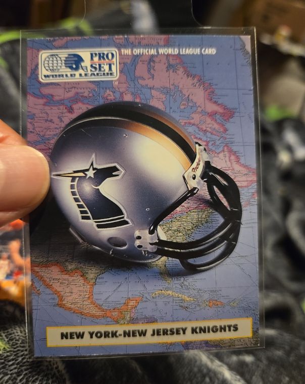 1991 Pro Set World League #6 New York-New Jersey Knights — front