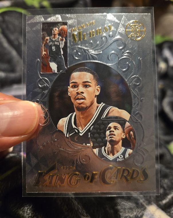 2021-22 Panini Illusions #21 Dejounte Murray King of Cards — front
