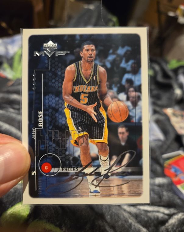 1999-00 Upper Deck MVP #65 Jalen Rose — front