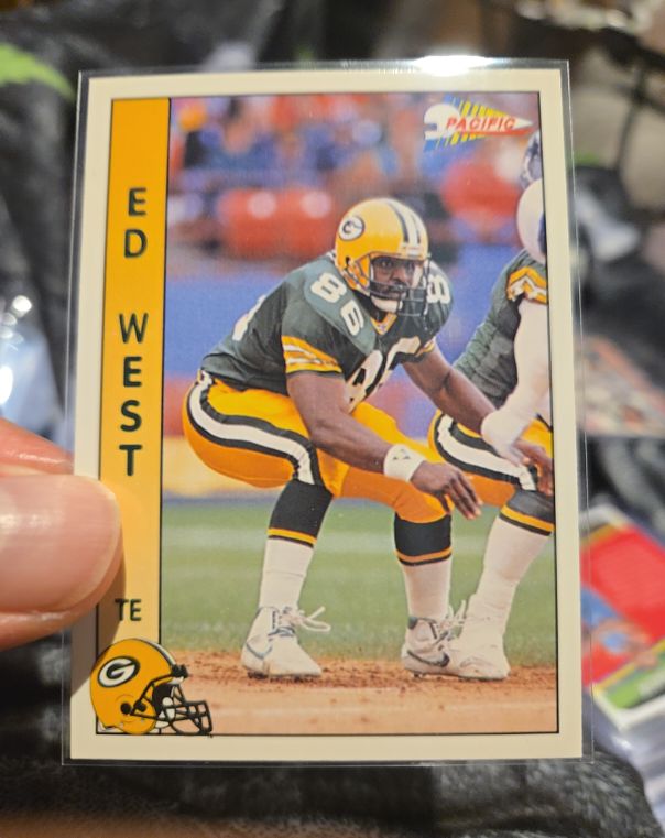 1991 Pacific #168 Ed West Green Bay Packers — front