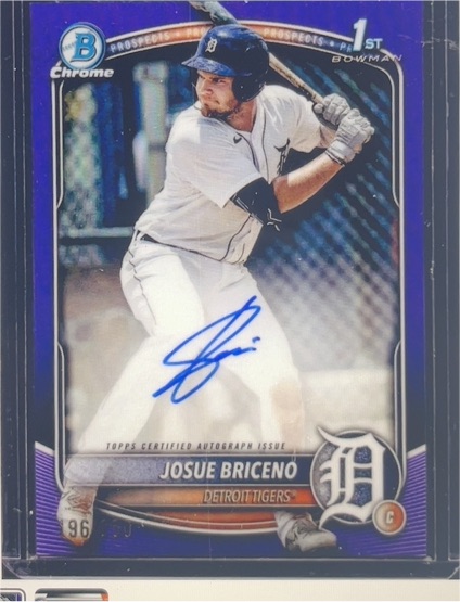 2025 Bowman Chrome #CPA-JB Josue Briceno — front