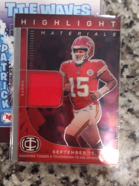 2025 Panini Icon Collection #HM-5 Patrick Mahomes Highlight Materials — front