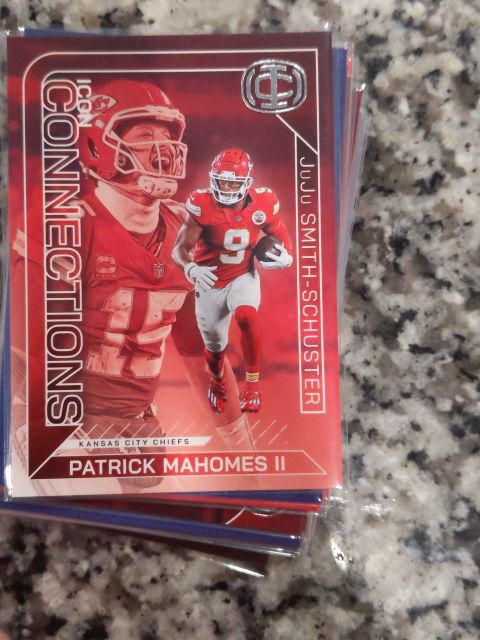 2025 Panini Icon Connections #IC-9 Patrick Mahomes II/JuJu Smith-Schuster — front