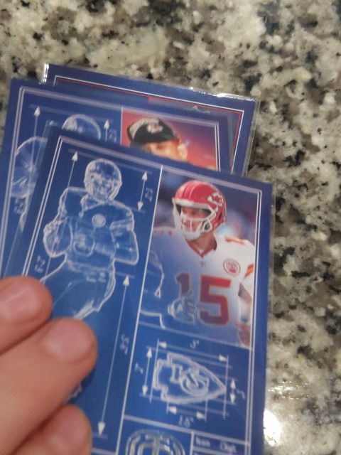 2024 Panini Encore Blue Prints #7 Patrick Mahomes II — front