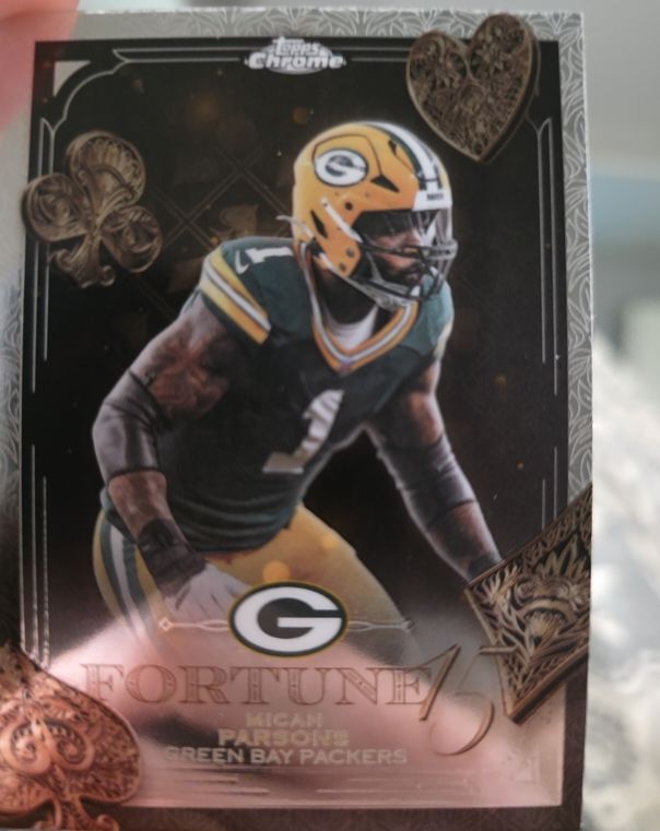 2025 Topps Chrome Fortune 15 #F15-11 Micah Parsons — front
