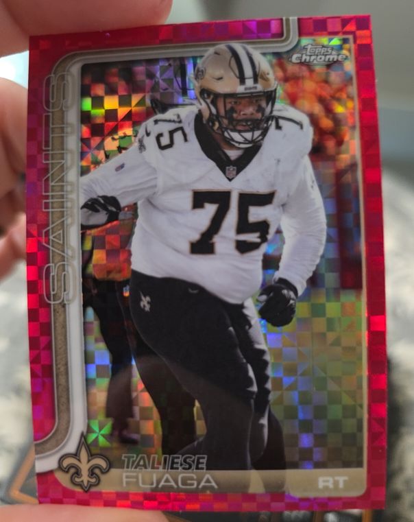 2025 Topps Chrome #219 Taliese Fuaga — front