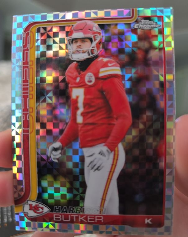 2025 Topps Chrome #151 Harrison Butker — front