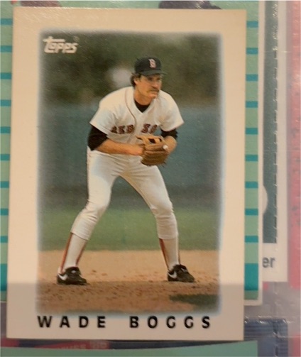 1986 Topps Mini #3 Wade Boggs — front