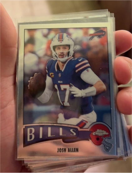 2025 Topps Chrome #1975-4 Josh Allen 1975 Throwback — front