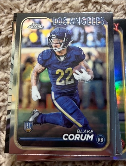 2024 Topps Chrome #219 Blake Corum — front