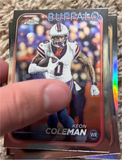 2024 Topps Chrome #209 Keon Coleman — front