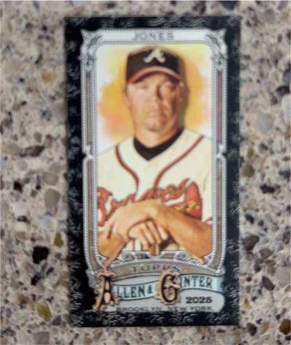 2025 Topps Allen & Ginter #36 Chipper Jones — front