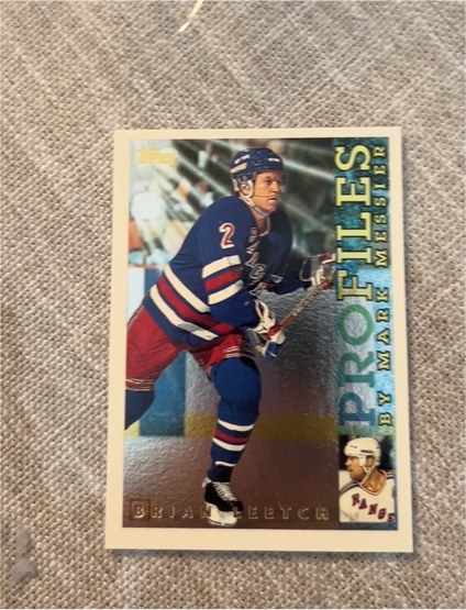 1995-96 Topps Profiles #PF-2 Brian Leetch — front