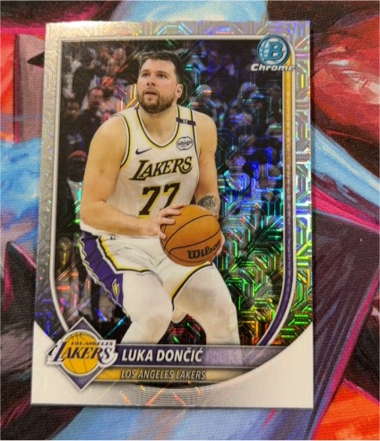 2025-26 Bowman Chrome #BCV-123 Luka Dončić — front