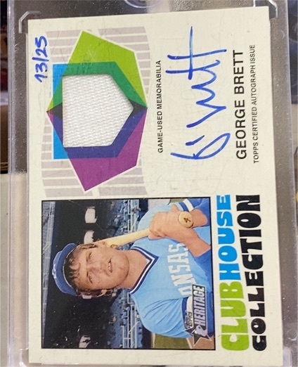 2026 Topps Heritage Clubhouse Collection George Brett — front