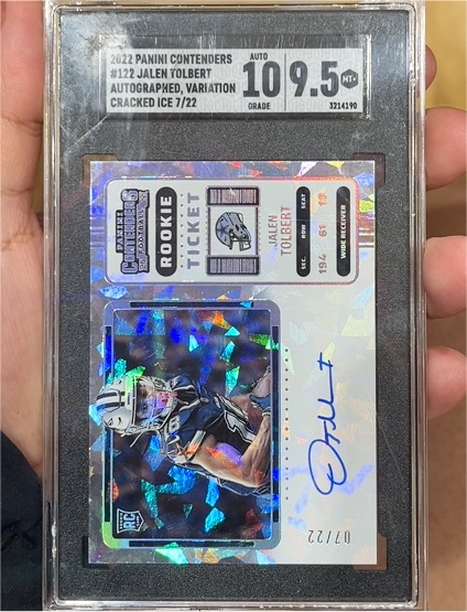 2022 Panini Contenders #122 Jalen Tolbert — front
