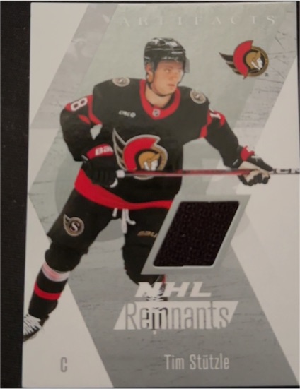 2025-26 Upper Deck Artifacts #NR-29 Tim Stützle NHL Remnants — front