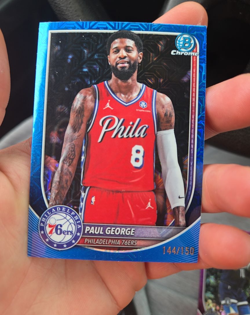 2025 Bowman Chrome #BCV-154 Paul George — front