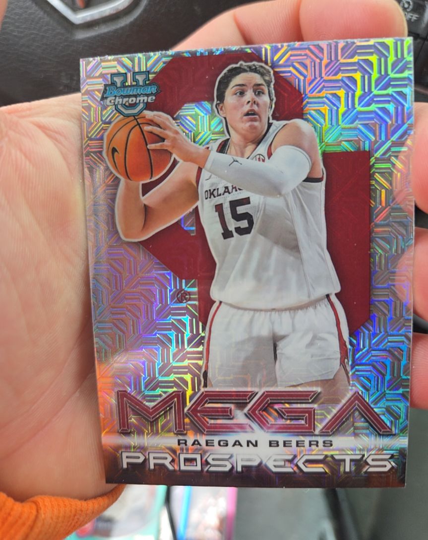2025-26 Bowman Chrome #MP-7 Raegan Beers Mega Prospects Mojo — front