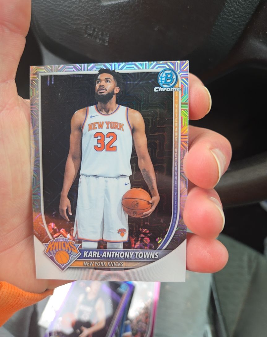 2025 Bowman Chrome #BCV-64 Karl-Anthony Towns — front