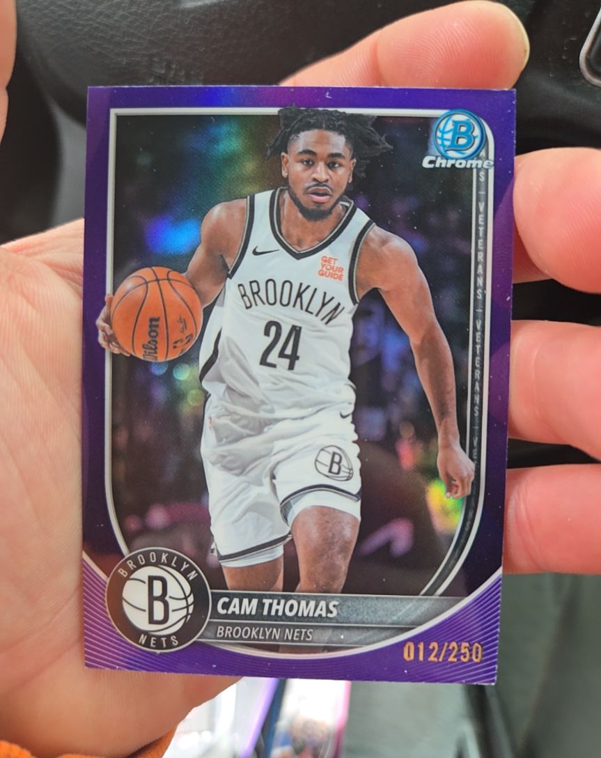 2025-26 Bowman Chrome #BCV-59 Cam Thomas — front