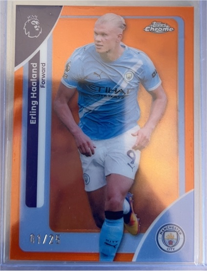 2026 Topps Chrome Premier League #125 Erling Haaland — front