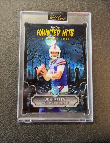 2025 Wild Card Haunted Hits Monster Hunt #HHW-JA Josh Allen — front