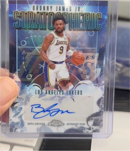 2025-26 Topps Chrome #SM-BJJ Bronny James Jr. — front