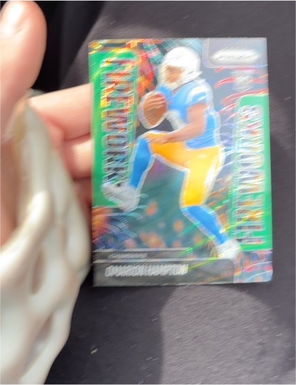 2025 Panini Prizm Fireworks #17 Omarion Hampton — front