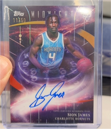 2025-26 Topps Midnight Stroke of Midnight #SMR-SJ Sion James — front