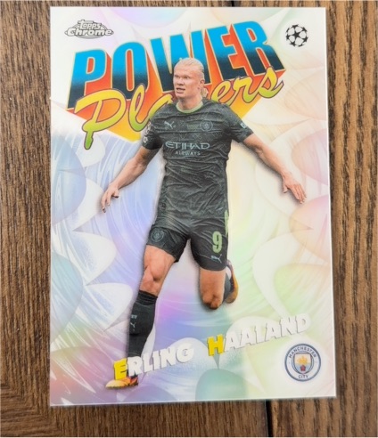 2025-26 Topps Chrome UEFA Power Players #PP-6 Erling Haaland — front