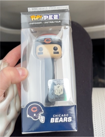 2007 PEZ Chicago Bears Giant Helmet Dispenser — front
