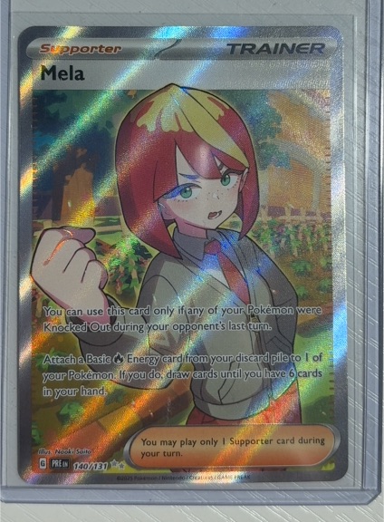 2025 Pokémon SV: Prismatic Evolutions #140 Mela — front