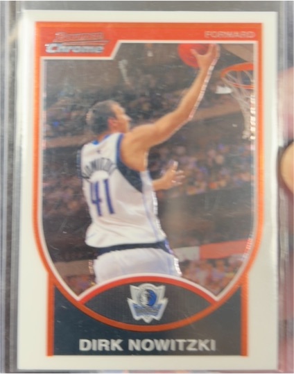2007-08 Bowman Chrome #41 Dirk Nowitzki — front