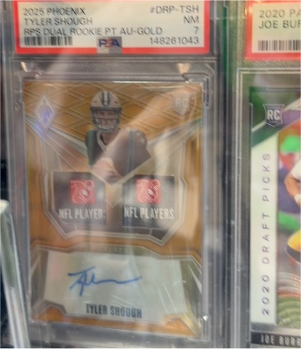 2025 Panini Phoenix #DRP-TSH Tyler Shough Dual Rookie Patch Autograph — front