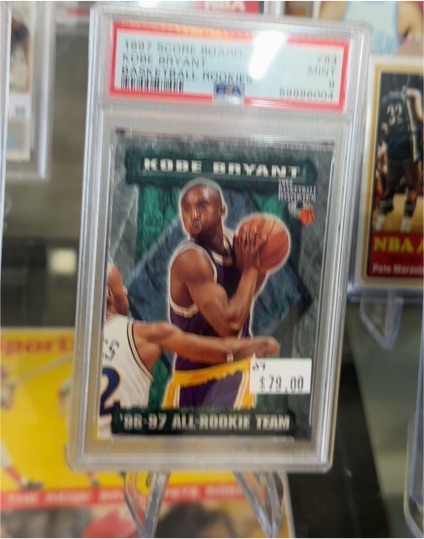 1997 Score Board Basketball Rookies #83 Kobe Bryant — front