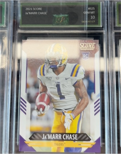2021 Panini Score #325 Ja'Marr Chase — front