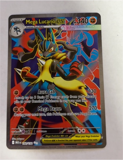 Pokémon TCG Mega Lucario EX 160/132 — front