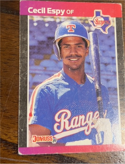 1989 Donruss #292 Cecil Espy Texas Rangers — front