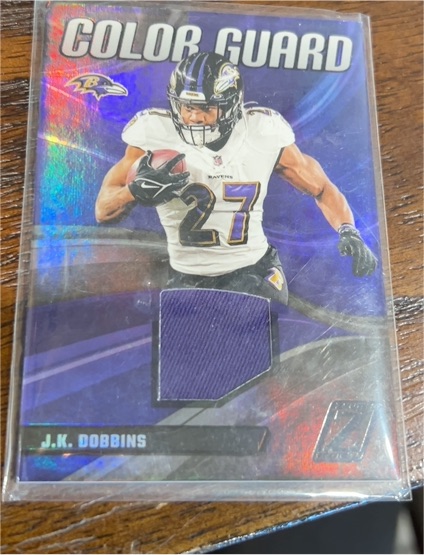 2023 Panini Zenith #CG-13 J.K. Dobbins Color Guard — front