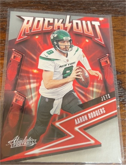 2023 Panini Absolute #15 Rock Out Aaron Rodgers — front